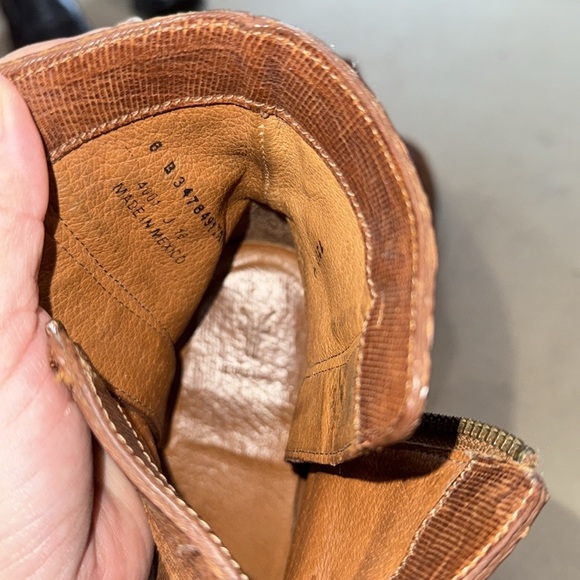 Frye Brown Combat Moto Boots Leather Classic - Picture 4 of 4